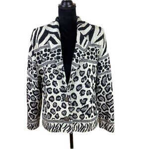 VINTAGE TAPESTRY ANIMAL PRINT PAINTED PONY BLAZER